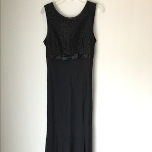 black vintage dress, prom